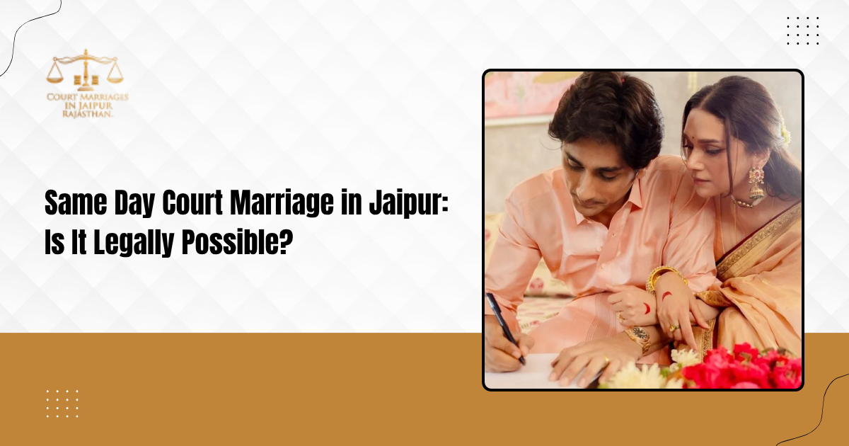 Same Day Court Marriage in Jaipur